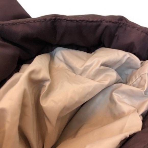 Calvin Klein Purple Fur Long Puffer Jacket New - Picture 15 of 15